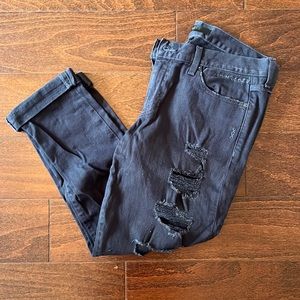 Womens genetic boyfriend ripped jeans